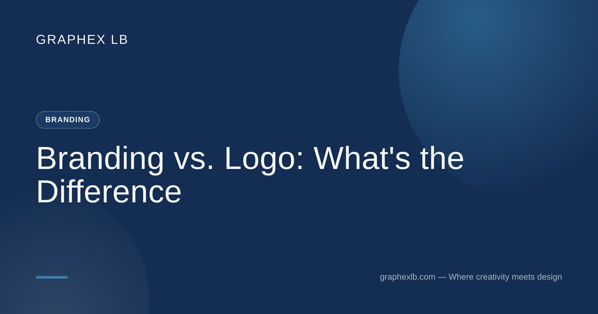 Branding vs. Logo: What's the Difference — Graphex LB blog cover