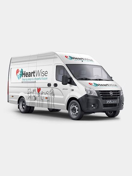 HeartWise branding and identity design project by Graphex