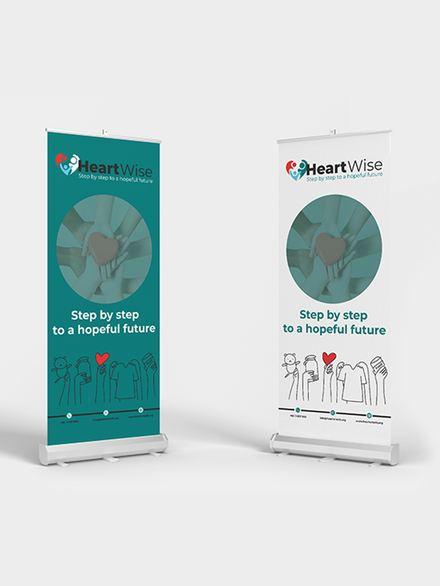 HeartWise branding and identity design project by Graphex