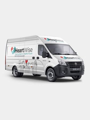 Vehicle branding design for HeartWise